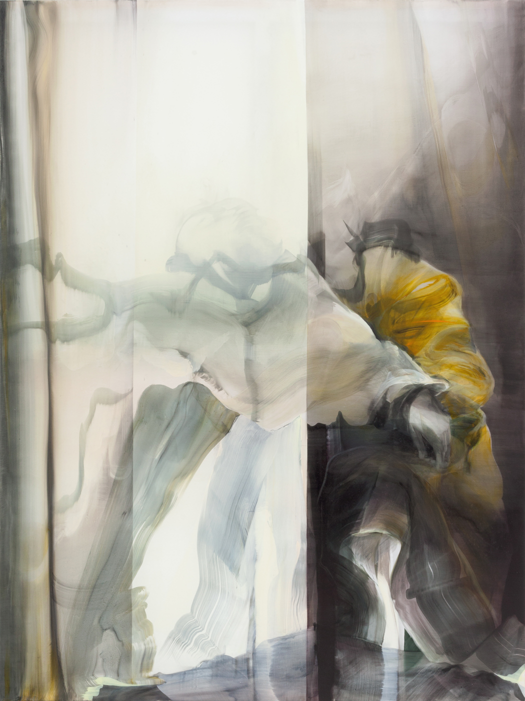 Almond Joy VI, 2015, Öl auf Nylon, 200 x 150 cm