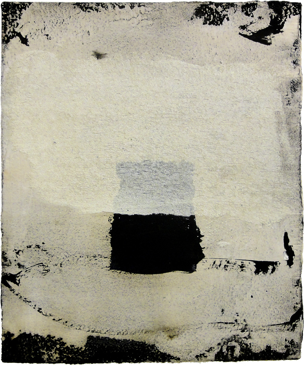 Hideaki Yamanobe_Klangassoziationen Form No. 123, 2015, Acryl-Mischtechnik auf LW, 28 x 23 cm